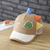 Gorra de Béisbol de Dibujos Animados de Dinosaurio para Bebé de Verano, Gorra Transpirable de Malla Fina con Protección Solar para Niños y Niñas, Gorra Versátil de Moda