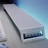 Soporte de altura ajustable para computadora para modificación de escritorio, estación de carga USB de expansión para portátil, base elevada para monitor y estante de almacenamiento