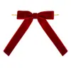 Laço de fita de veludo 2,5 cm transfronteiriço pingente de presente decoração de árvore de Natal laço decoração de amarração de guirlanda de Natal