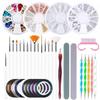 Ferramenta de nail art mais vendida conjunto lâmpada para unhas lixador lixa de unha caneta para pintura colorida conjunto de nail art
