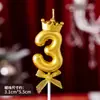 Una Variedad de Velas Digitales Pastel de Cumpleaños Dorado Oro Rico Colorido Caramelo Colorido Degradado Corona Mariposa Velas Venta al por Mayor