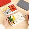 Japón Alfabeto Inglés Nueva Caja Bento Caja de Almacenamiento de Alimentos para Cocina Caja de Plástico para Refrigerador y Congelador Caja para Calentar en Microondas Caja de Almuerzo