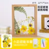 Moldura de foto em relevo de flor seca Acrílico Filme Plástico Transparente Feito à Mão DIY Material Planta Folha Especimen Moldura de Vidro