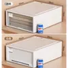 Caixa de armazenamento de plástico tipo gaveta de instalação gratuita, caixa de armazenamento de guarda-roupa doméstico, caixa de armazenamento de roupas combinadas multicamadas, atacado