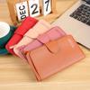 [Promoción por Pérdida] Billetera de Mujer con Hebilla Monedero Suave Ranuras para Tarjetas Bolsa para Teléfono Móvil de Mano Transfronteriza Moderna al Por Mayor