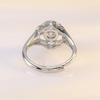 Comercio electrónico transfronterizo Europa y Estados Unidos Pulsera de temperamento simple de seis garras Super flash Anillo de circón grande Simulación Anillo de diamantes Joyería al por mayor