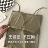 1806 Estilo Largo Chica Caliente Tirantes Banda Vendaje Bustier Una Pieza Copa Fija Espalda Descubierta Camiseta sin Mangas Prenda Exterior Ropa Interior Bandeau Lencería