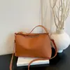 Bolsa de ombro, bolsa transversal e bolsa de mão de alta qualidade, com padrão de lichia, grande capacidade, nova moda outono 2026, simples, estilosa e versátil