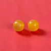 Ágata Negra Natural Ocho Deidades Guardianas Cuentas Redondas con Estampado Dorado, Cuentas Sueltas para Accesorios de Pulsera Hechos a Mano DIY Venta al por Mayor