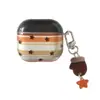 Estrella Rayada Naranja Retro Protección para Auriculares AirPods 4ª Generación Adecuado para Auriculares Bluetooth AirPods Pro2