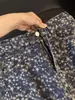 Jeans jacquard azul claro para hombre, marca de tendencia de otoño, pantalones elegantes de streetwear, vibra de la alta calle americana, jeans de pierna recta acampanados