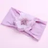 Flor de Cabeça de Chiffon de Verão 2021 Faixa Larga de Nylon para Cabelo Meias de Seda Super Macias Faixa de Cabeça para Bebê Headwear Esportivo para Crianças
