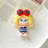 Menina de Desenho Animado Bebê Chorando com Rosto Preto Acessórios de Resina DIY Capa de Celular Ímã de Geladeira Fivela de Sapato Chaveiro Acessórios de Cabelo Acessórios de Decoração