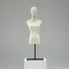 Maniquí de tienda de ropa, accesorios, maniquí femenino de medio cuerpo de escritorio, estilo coreano, soporte de exhibición, soporte de maniquí de ventana para ropa de mujer