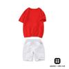 Ropa de Desempeño para Jardín de Infantes Logo Personalizado Opciones Multicolor Manga Corta Shorts Conjunto de Dos Piezas Camisa Publicitaria de Estudio para Niños y Niñas