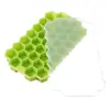 Forma de Gelo Colmeia DIY com 37 Cubos Molde para Picolé de Silicone com Tampa Forma de Gelo Caixa de Gelo Colmeia Picolé