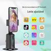 Atacado Q9 Gimbal Inteligente de Acompanhamento Gadget Portátil Estabilizador de Rastreamento Facial 360 graus Suporte para Celular para Transmissão ao Vivo Tiktok