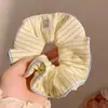 Goma para el pelo Retro Estilo Coreano con Estampado de Leopardo para Mujer, Versátil Nuevo Elástico para el Cabello, Cuerda Grande para Cola de Caballo Baja, Elegante Accesorio para el Cabello