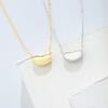 Collar de haba de plata de ley s925 para mujer, cadena para clavícula, estilo coreano, simple, colgante de haba enamorada, todo para el verano