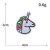 Bordado a máquina de unicornio Tianma bordado de dibujos animados parche de tela adhesivo termofusible insignia de ropa diy venta al por mayor