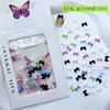 Arte de Uñas con Lazo Largo de Cinta Color Gelatina con Pajarita Transparente Hielo Estilo Ins Resina DIY Usable Lazo de Color Sólido