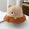 Sombrero protector para bebé Primavera y Otoño nuevo sombrero de pescador anti-gotitas para niños y niñas visera con máscara de aislamiento