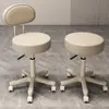 Taburete Especializado para Salones de Belleza y Peluquerías, Adecuado para Peluqueros, Manicuristas y Maquilladores, con Ruedas, Silla para Uso Doméstico, Silla de Tocador, Silla Giratoria