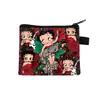 Bolsa de monedas de dibujos animados Miss Betty Estampado LOVE Cierre de cremallera Almacenamiento Bolsa pequeña Portátil para niñas Llavero para monedas Venta al por mayor
