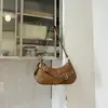 Bolsa de ombro de motociclista retrô única, acessório novo estiloso e legal, bolsa de mão versátil da moda