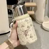 Termo de Acero Inoxidable 316 para Niñas, Aspecto Elegante, Lujo Accesible, Taza Portátil de Gran Capacidad, Taza de Té para Exteriores, Estilo Chino