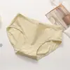 Roupa íntima feminina de algodão penteado, Calcinhas femininas de cintura média, Roupa íntima para meninas