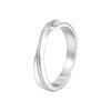 Suministro directo de fábrica anillo de acero de titanio anillo de diseño nicho femenino anillo simple estilo ins 14K al por mayor