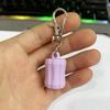 Llavero con clip portátil para tapa de bálsamo labial GLOSSGRL Tapa para llavero de brillo de labios