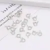 Fivela de colar fina banhada a ouro 18K DIY acessórios ouro rosa k cadeia de platina em forma de O fivela de colar de mola fivela de corda de ouro