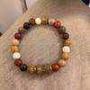 Pulseira de contas de madeira mais vendida pulseira trançada antiga presente para namorada temperamento alto valor de beleza namoradas joia para todas as ocasiões