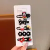 Pasador de Pelo Infantil Lindo Súper Lindo Dibujos Animados Mickey Pasador Continuo Niña Dulce Lado Rizado Pasador Accesorios para el Cabello