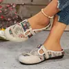 Comércio Exterior Transfronteiriço 2026 Novo Mais Vendido Primavera e Outono Novo Tendência Sapatos Femininos Individuais Confortáveis Casuais Estilo Étnico Sapatos de Mãe