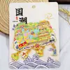Serie GuangxiLiuzhou Ciudad del Dragón Olla Rima Paisaje Lugar Escénico Imán para Refrigerador Souvenir Turístico Cultural y Creativo Pegatina Magnética