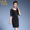 Chen Miaoyan 2023 verano nueva moda adelgazante temperamento talla grande marca vestido de mujer una generación de cabello