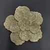 Acessórios de Joias com Strass de Camélia Transfronteiriços Flores Tridimensionais de Sapato de Camada Dupla Acessórios para Roupas Acessórios de Broche para Headwear DIY