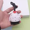Encanto de llavero de cuero para bolso, diseño creativo de pastel de helado, llavero para coche, accesorio para coche, adorno decorativo, estilo dulce, en stock