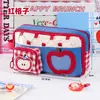Bolsa de Color Contrastante para Apple Pencil, de Nicho, que no Choca, Linda, Bolsa de Papelería de Gran Capacidad para Guardar Estuches de Estudiante para Niñas con Buen Aspecto