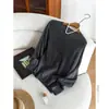 Ropa Única / [Cuello en V / Cuello Redondo / Cárdigan] ¡Enorme! Tejido cepillado de cachemira + lana + seda de 28 hilos