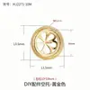 Pulsera Calada con Cuentas DIY Monturas en Blanco Chapado en Oro de 18K Cuentas Sueltas Accesorios Monturas para Colgantes de Piedra de Ámbar Cera de Abeja