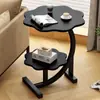 Mesa de Cabeceira Moderna de Luxo Leve Estilo Nórdico, Mesa Lateral para Quarto, Sala de Estar, Sofá, Mesa de Centro Simples, Estante de Armazenamento Simples da Moda