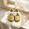 Zapatos de piel para niña con lazo, nueva colección primavera/otoño 2026, zapatos para niños, zapatos de princesa para niñas pequeñas, suela blanda, elegantes y modernos