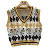 Elegante Colete de Malha Empilhado Feminino Primavera e Outono Novo Design Sentido Nicho Colete Sem Mangas Outwear All-match Colete Colete
