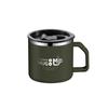 Taza de Acero Inoxidable 304 de Doble Capa Antiescaldaduras Taza para Café con Escala Vaso para Agua con Tapa Taza de Té para Oficina Logotipo Imprimible Regalo
