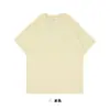 Camiseta de Algodón Puro de Doble Hilo Cepillado de Peso Pesado 320g, Hombro Caído, Manga Corta, Estilo de Marca de Moda de Alto Peso con Logotipo Estampado