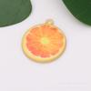 Nuevo Colgante de Gota de Aceite de Fruta de Sandía, Naranja, Pepino, Fresa, Tomate, Kiwi de Manzana, Aleación, Accesorios de Joyería